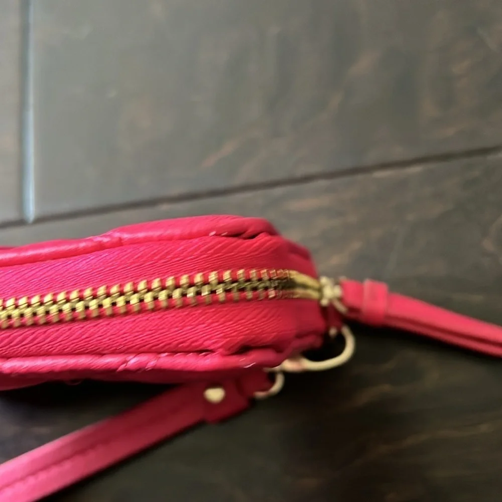 Bebe hot pink wristlet